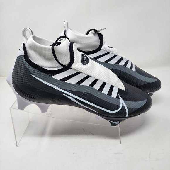 Nike Football Cleats Mens 8.5 Black White Vapor Pro 360 Edge Ghost Laces Knit - Picture 3 of 8